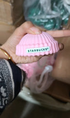 Pink Starbies Glass Bear Cup (Pre-Order)