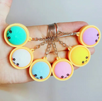 Dumpling Clicker Fidget Keychain